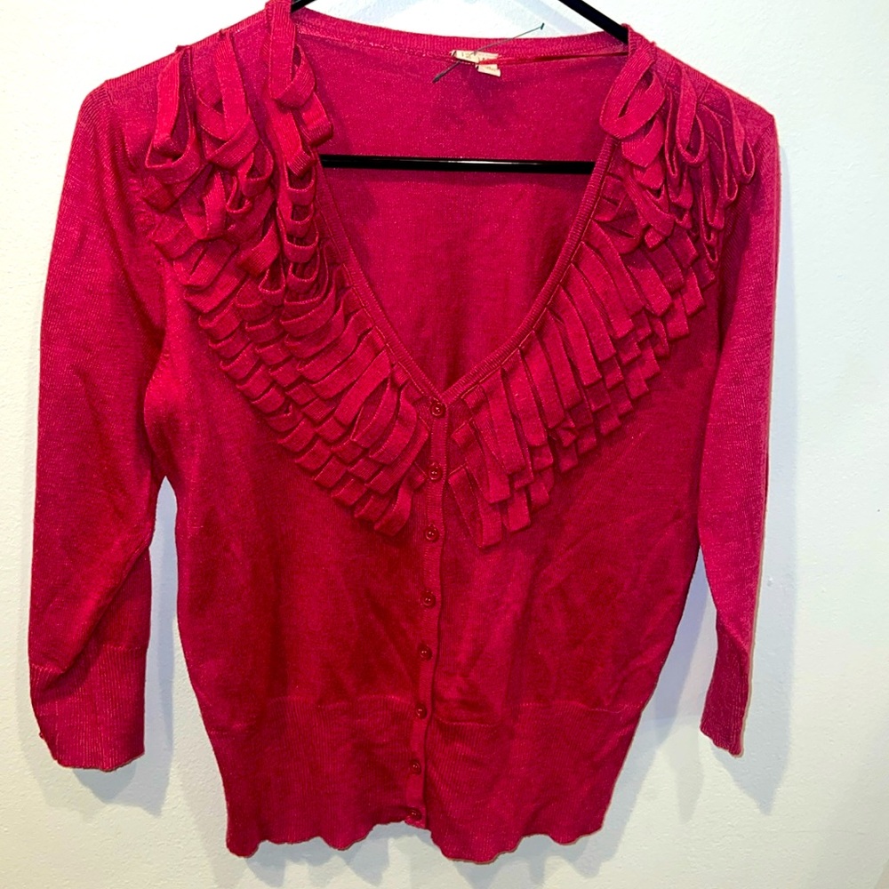 Pretty pink cardigan size M.